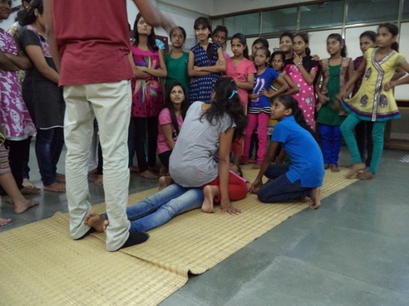 Akshara self-defence workshop with Martial VOut and Manish Gray 