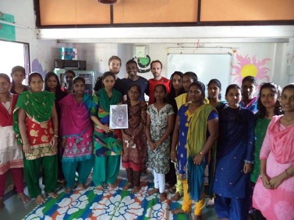 Martial Vout - Reality Gives workshop in Dharavi, India