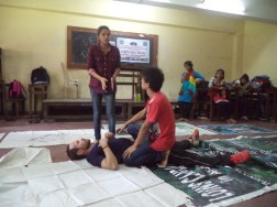 Martial Vout - self-defence classes at Ambedkar College, Wadala. 