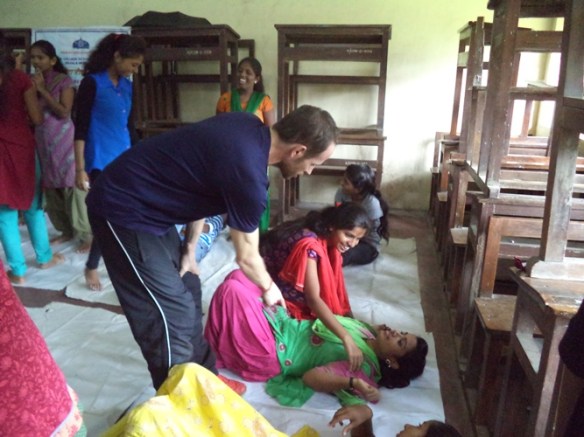 Martial Vout - self-defence classes at Ambedkar College, Wadala. 