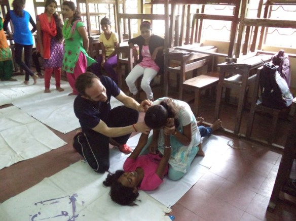 Martial Vout - self-defence classes at Ambedkar College, Wadala. 