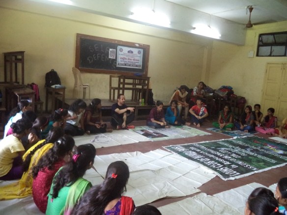 Martial Vout - self-defence classes at Ambedkar College, Wadala. 